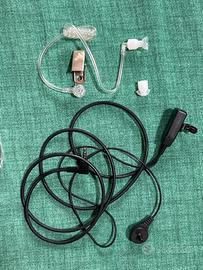 Microfono auricolare pneumatico per radio Polmar