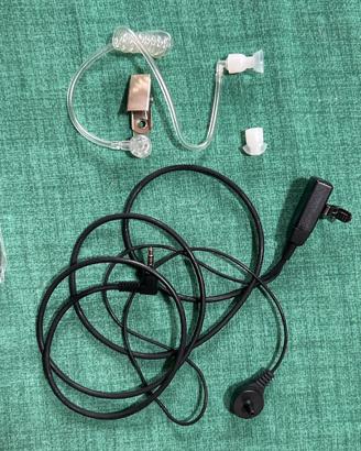 Microfono auricolare pneumatico per radio Polmar