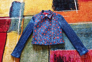 Giacca in denim con paillettes PARROT,Tg.10 anni