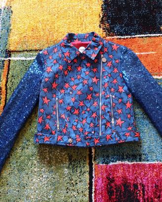 Giacca in denim con paillettes PARROT,Tg.10 anni