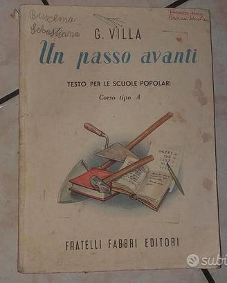 Un passo avanti  - libro scuole popolari vintage 