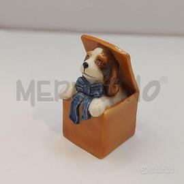 STATUINA CANE NELA SCATOLA ROYAL COPE