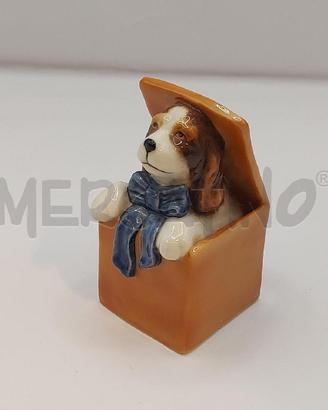 STATUINA CANE NELA SCATOLA ROYAL COPE
