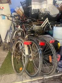 3 bici in blocco x pezzi o da restaurare