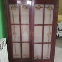 Vetrina mobile antico armadio credenza legno