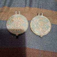 due coperchi contatore acqua d'epoca 