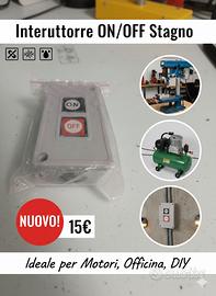 Interruttore Pulsante ON/OFF apparecchiature NUOVO