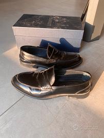 Mocassino “Barbuti” 41EU Vera Pelle - Nero Lucido