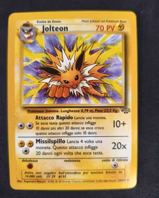 carta Pokemon Jolteon JU 20
