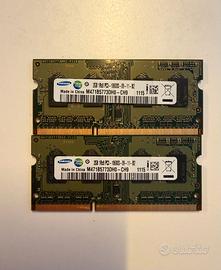 RAM 2GB 1Rx8 PC3- 106008-09-11-B2 4GB TOTALI