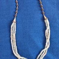 Collana in argento con pietre acquamarina