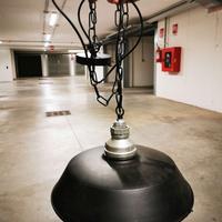 Lampadario metallo design industriale