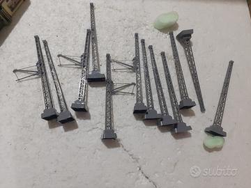 pali catenaria e altri modellismo ferroviario h0 
