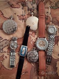 lotto orologi meccanici polso e tasca meccan.vari 