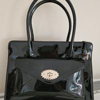 borsa nera vernice