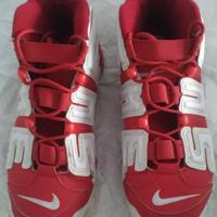 Nike air more uptempo supreme red white