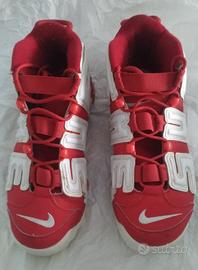 Nike air more uptempo supreme red white