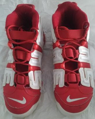 Nike air more uptempo supreme red white