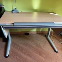 Scrivania Moll Ergonomica e lampada Moll