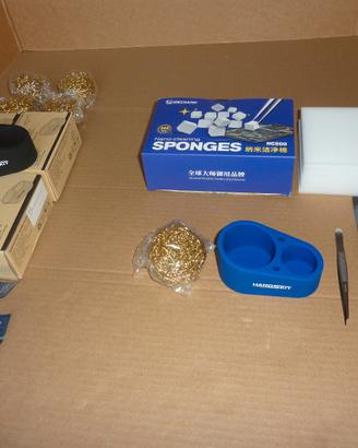 Set x punte saldatore stagno e schede elettroniche