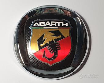 Abarth Logo Scritta Stemma Fregio scrivania NUOVO