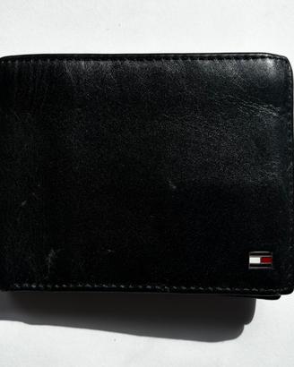 Portafoglio Tommy Hilfiger in Pelle Nero