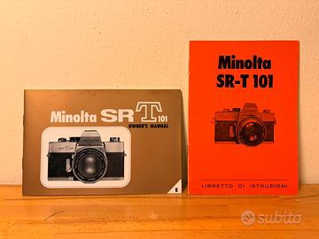 Libretti Minolta SR‑T 101 istruzioni originali