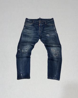 Jeans Dsquared2 Blu Scuro con Strappi - Tg48IT #15