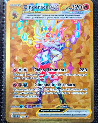 Carta Pokemon Cinderace Ex Gold Promo Italiano