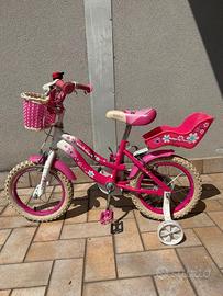 Bici bambina ruote 14 adatta 4-6 anni rosa
