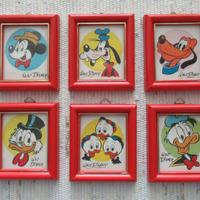 TOPOLINO CLUB 6 quadretti con immagini Disney