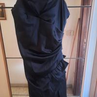 vestito nero di Omai, raso elasticizzato, taglia42