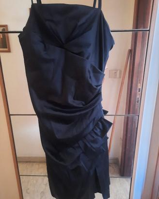 vestito nero di Omai, raso elasticizzato, taglia42