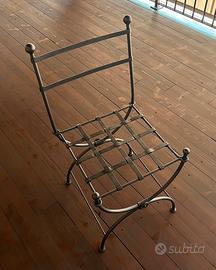 Sediae da esterno in ferrobattuto