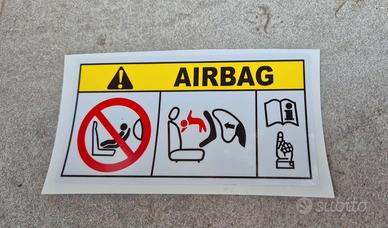 Adesivo per auto AIRBAG parasole FCA-stellantis- m