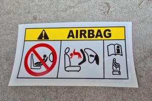Adesivo per auto AIRBAG parasole FCA-stellantis- m