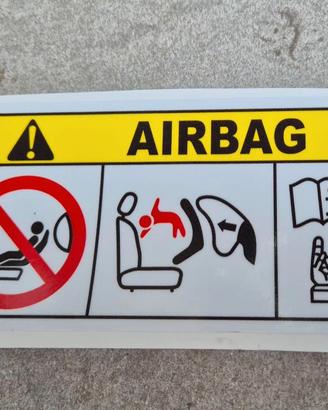 Adesivo per auto AIRBAG parasole FCA-stellantis- m