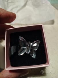 spilla farfalla cristallo