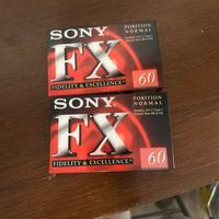 N 2 Audio cassette nuove Sony FX 60 min