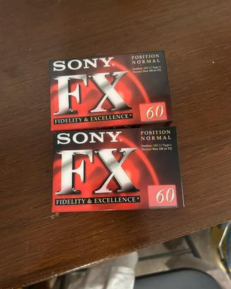 N 2 Audio cassette nuove Sony FX 60 min