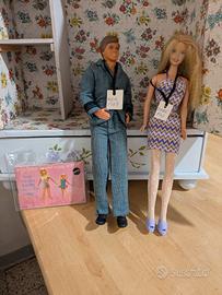 Barbie e Ken vintage con armadio artigianale