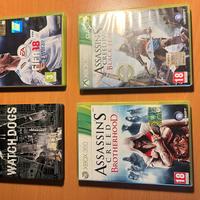 pacchetto 4 videogiochi Xbox 360-prezzo trattabile