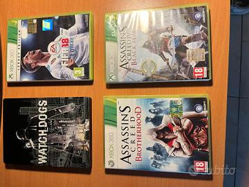 pacchetto 4 videogiochi Xbox 360-prezzo trattabile