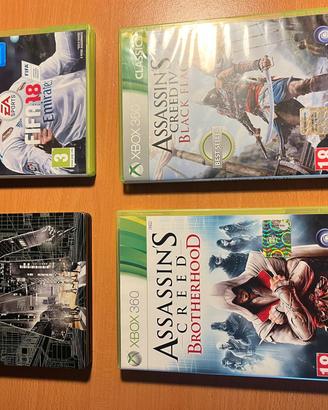 pacchetto 4 videogiochi Xbox 360-prezzo trattabile