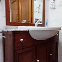 Mobile da bagno in legno arte povera