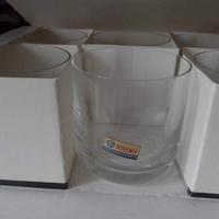 6 bicchieri wisky in vetro bohemia 260 ml nuovi in