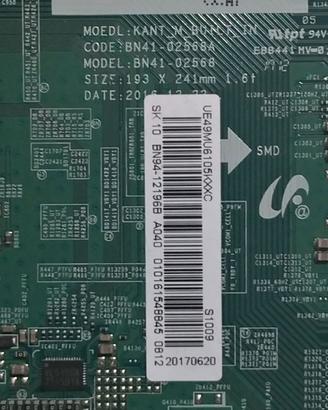 Ricambi SMART Tv samsung-Scheda madre e alimentaza