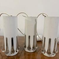 3 lampadari pendenti anni 60 vintage