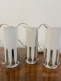 3 lampadari pendenti anni 60 vintage