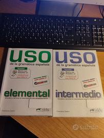 Uso de la gramatica española elemental e interm.